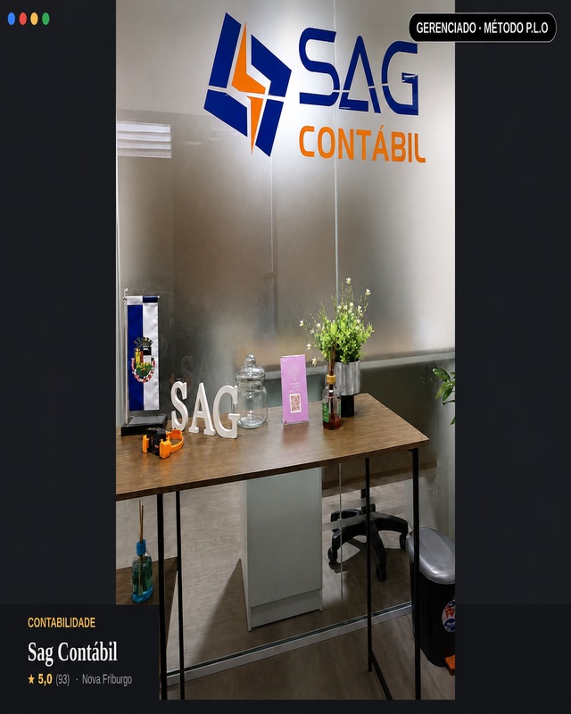 Perfil no Google de Sag Contábil gerenciado pelo Método P.L.O